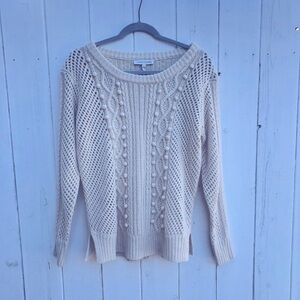 Heartloom Fisherman Knit Crewneck Sweater